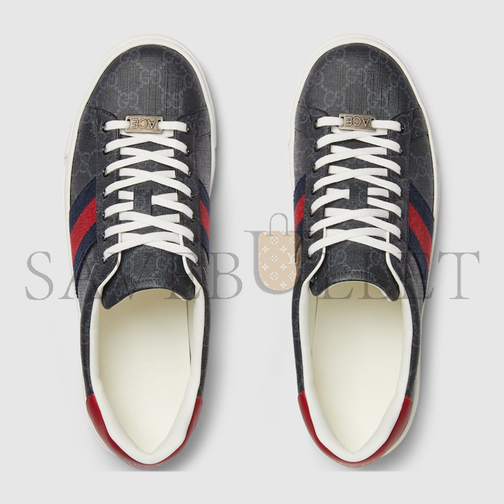 GUCCI MEN'S GUCCI ACE SNEAKER WITH WEB 760775 